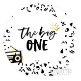 The Big One Black Radio 1er Anniversaire Toile de Fond Ronde